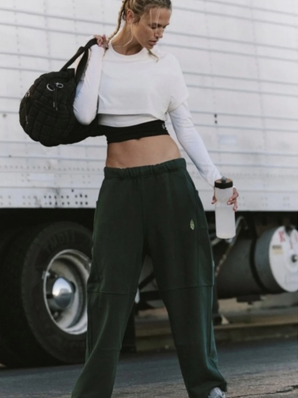 NWT Free People Movement Top Score Barrel Pants